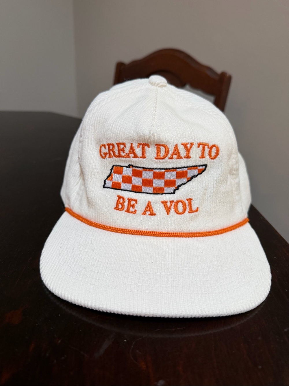 Great Day To Be A Vol White & Orange Hat